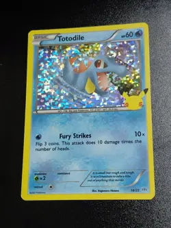 Totodile 18/25 25th Anniversary Holo Pokemon Card - Image 1
