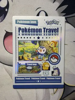 Pokemon Chinese Mengka Non TCG Card Piplup Chimchar Turtwig ZR - Image 1
