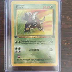 Pokemon TCG Pinsir Jungle Card 25/64 1st Edition Unlimited Rare Non-Holo - Image 1