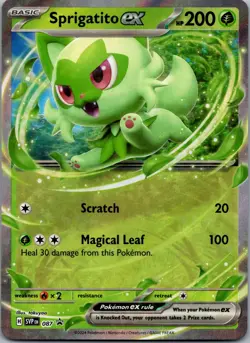 Sprigatito ex 087 SV: Scarlet & Violet Promo Cards Promo NM - Image 1