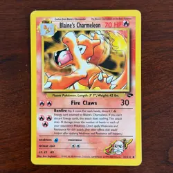 Blaine's Charmeleon 31/132 Uncommon Gym Challenge Pokemon Card - Image 1