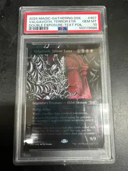 PSA 10 Valgavoth, Terror Eater M 407 SHOWCASE TEXTURED FOIL MTG Duskmourn - Image 1