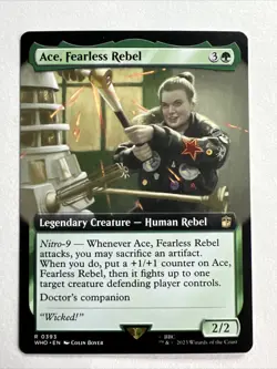 MTG Ace, Fearless Rebel [Doctor Who, Near Mint, Borderless] - Image 1