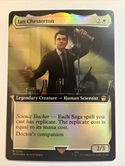 MtG Doctor Who Ian Chesterton Foil Extended Art Magic Gathering R 0341 - Image 1