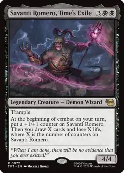 x1 Savanti Romero, Time's Exile - Foil R MTG Teenage Mutant Ninja Turtles M/NM, - Image 1