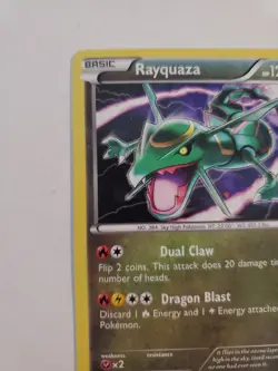 Rayquaza XY141 XY Black Star Promo Cosmos Holo Pokemon Card (LP) - Image 2
