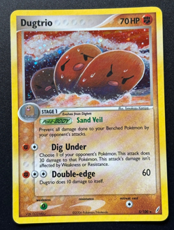 Pokemon Dugtrio 5/100 Crystal Guardians Holofoil, pre-owned great condition! - Image 1