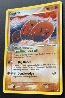 Pokemon Dugtrio 5/100 Crystal Guardians Holofoil, pre-owned great condition! - Image 3