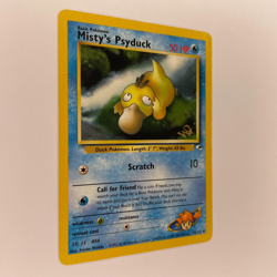 MISTY'S PSYDUCK 54/132 GYM HEROES W STAMP WOTC PROMO HP POKEMON - Image 2