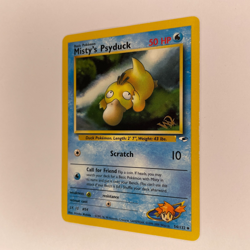 MISTY'S PSYDUCK 54/132 GYM HEROES W STAMP WOTC PROMO HP POKEMON - Image 3