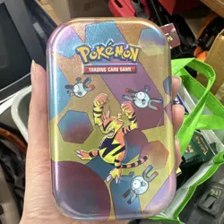 Pokemon Scarlet & Violet 151 Mini Tin Electabuzz Magnemite Trading Card Game - Image 1