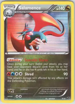Salamence 8/20 Holo Rare Dragon Vault Pokemon NM - Image 1