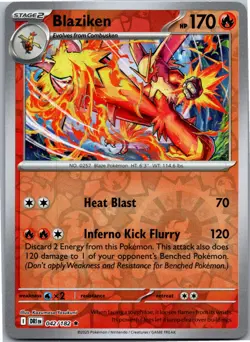 Blaziken - - SV10: Destined Rivals 042/182 - Rare - NM Pokemon TCG - Image 1