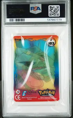 2004 POKEMON ADVANCED ACTION CARDS #103 RAYQUAZA PSA 9 - Image 2