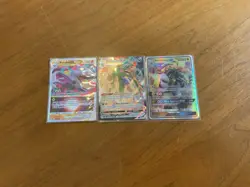 Pokemon 3 Holo Cards Lot Aerodactyl VSTAR Garbodor VMAX Kommo-o GX - Image 1