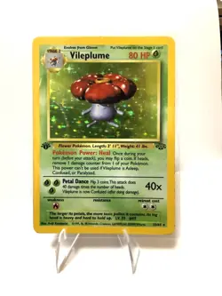 1st Edition Vileplume 15/64 Jungle 1999 Holo Rare Pokemon Card TCG HP/Damage - Image 1