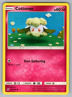 Cottonee Common SM - Unified Minds 143/236 Pokemon NM - Image 1
