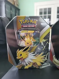 2021 Pokemon TCG Evolutions Sealed Tin Set! Jolteon/Flareon/Vaporeon V - Image 3