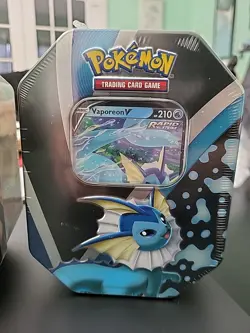 2021 Pokemon TCG Evolutions Sealed Tin Set! Jolteon/Flareon/Vaporeon V - Image 5