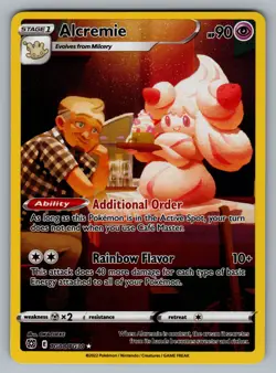 Alcremie Ultra Rare SWSH09: Brilliant Stars Trainer Gallery TG08/TG30 Pokemon NM - Image 1
