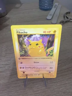 Pokemon First 1st Edition Pikachu 58/102 Red Cheeks Base Set Shadowless 1999 - Image 3