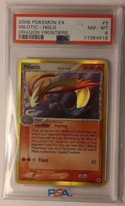 Milotic 5/101 DRAGON FRONTIERS Holo Rare PSA 8 NM-MT VINTAGE Pokemon TCG - Image 1