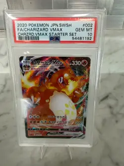 2020 POKEMON JPN SWSH CHARIZARD VMAX #002 002/021 STARTER SET PSA 10 - Image 1