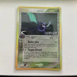 Pokemon TCG Crobat 2/113 Delta Species Reverse Holo Rare 90 HP Radar Jam - Image 1