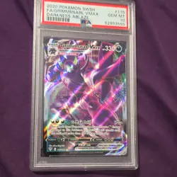 Pokemon Grimmsnarl VMAX Ultra Rare Holo Swsh03 Darkness Ablaze 115 PSA 10 Card - Image 1