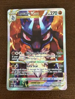 Pokemon TCG Crown Zenith Lucario VSTAR SWSH291 ETB Promo NM - Image 1