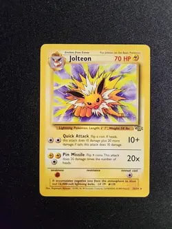 1999 Pokemon TCG Jolteon Jungle 20/64 Regular Non-Holo Rare WOTC Vintage - Image 1