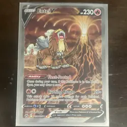 Pokemon Entei V Ultra Rare Full Art Holo GG36/GG70 Crown Zenith Galarian Gallery - Image 1