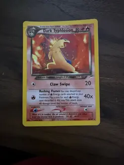 Pokemon TCG Dark Typhlosion Neo Destiny 10/105 Holo Unlimited Rare 2000 - Image 1