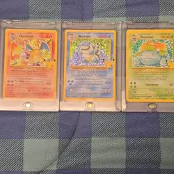Pokemon TCG Base Set Holo Charizard Blastoise Venusaur Lot - Image 1