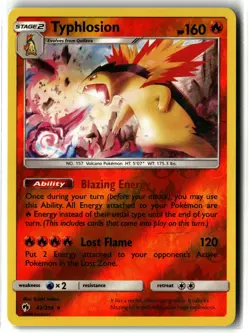 Typhlosion ⭐ 42/214 Reverse Holo Rare Lost Thunder 2018 Pokemon NM/LP - Image 1
