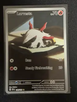 Larvesta 196/191 - Pokemon Surging Sparks Illustration Rare IR Full Art Holo NM - Image 1
