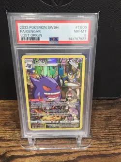 PSA 8 2022 POKEMON SWORD & SHIELD LOST ORIGIN FULL ART/GENGAR TG06 - Image 1