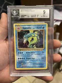 GYARADOS POKEMON TCG XY Evolutions BGS 9 Mint Holo Rare PSA CGC #34 - Image 1