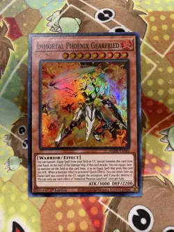 Yu-Gi-Oh! TCG Immortal Phoenix Gearfried Amazing Defenders AMDE-EN049 1st Ed NM - Image 1