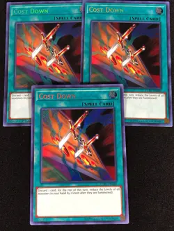 Yugioh Cost Down LCKC-EN040 SECRET X3 (NM) Two are 1st - Image 1