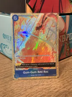 One Piece! Gum-Gum Red Roc OP04-056 R Alt Art - ENG - PRB-01 - NM/Mint - Image 1