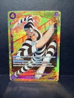 Bandai One Piece CCG Mr.2 Bon.kurei (Bentham) EB01-061 SP Full Art Holo - Image 2