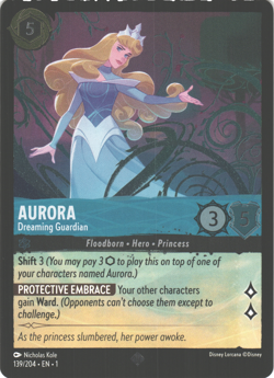 Disney Lorcana The First Chapter Cold foil Aurora 139/204 - Image 1