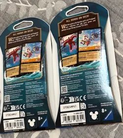 Azurite Sea Disney Lorcana Booster Packs Lot 2 Trading Cards Brand New Sealed - Image 3