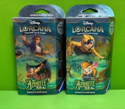 ~Disney Lorcana SEALED Azurite Sea set of 2 Starter Decks! - Image 1