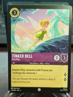 Tinker Bell Fast Flier 43/204 Disney Lorcana Azurite Sea TCG Non Foil NM - Image 1