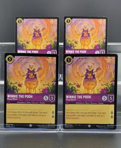 Disney Lorcana Winnie the Pooh - Hunny Wizard 41/204 Fabled Common 4 Cards Set - Image 1