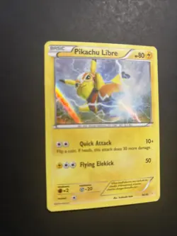 Pokemon Pikachu Libre 30/30 XY Trainer Kit Promo Holo Basic Card 80 HP Thunder - Image 3