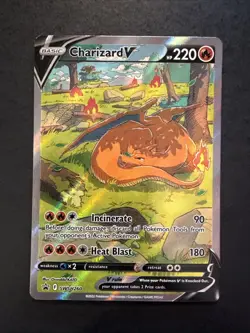 Charizard V SWSH260 Charizard UPC Promo Card Black Star Alt Art Pokemon - Image 1