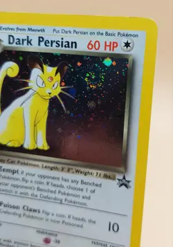 Dark Persian Pokemon Black Star Promo Holo #17 Pokemon Card WOTC 1999 SWIRL - Image 2